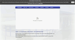 Desktop Screenshot of hallenbau-seiler.de